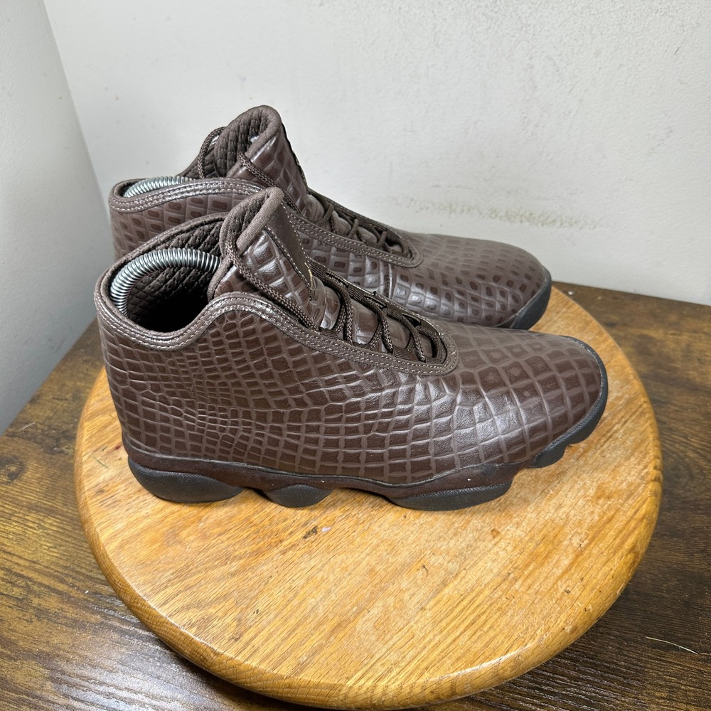 Jordan Horizon Premium Brown Croc Mens Basketball Shoes 822333-205 Size 9